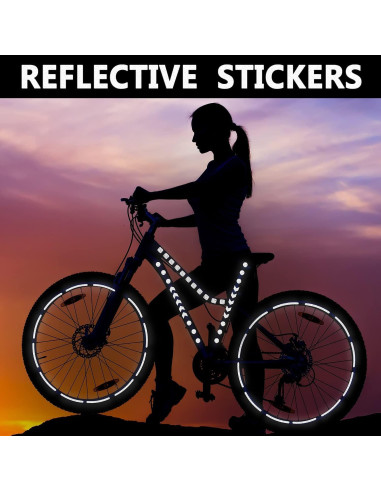 84 Calcomanías Reflectantes SkinoEu para Bicicleta y Moto