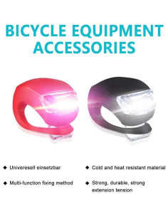 Juego de 6 Luces LED para Bicicleta Bestlsy - Impermeables 2