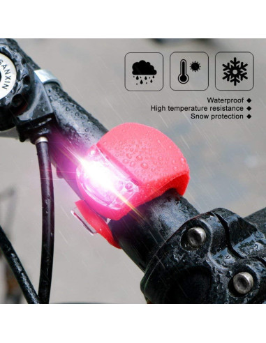 Juego de 6 Luces LED para Bicicleta Bestlsy - Impermeables