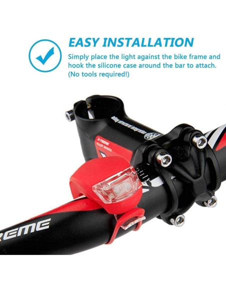 Juego de 6 Luces LED para Bicicleta Bestlsy - Impermeables