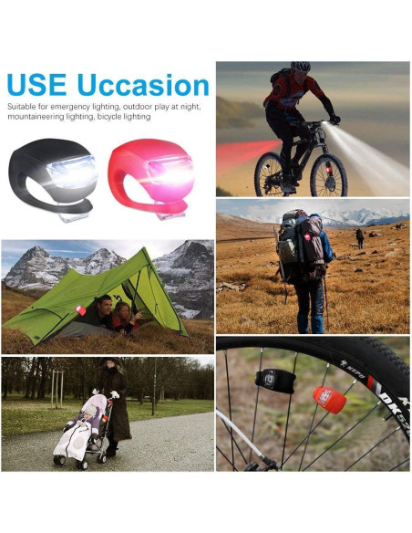 Juego de 6 Luces LED para Bicicleta Bestlsy - Impermeables