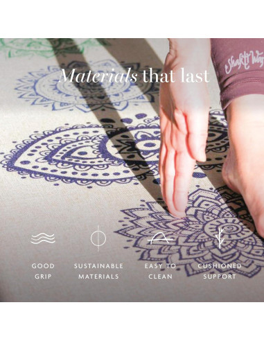 Alfombrilla de Yoga Shakti Warrior Chakra Ecológica 182.88x60.96cm