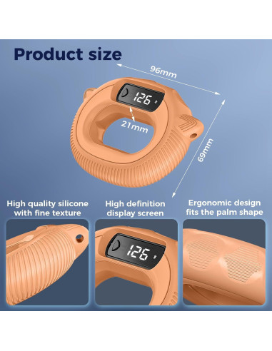 Fortalecedor de Agarre Inteligente GORIFEI con Conteo y Juegos