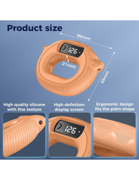Fortalecedor de Agarre Inteligente GORIFEI con Conteo y Juegos