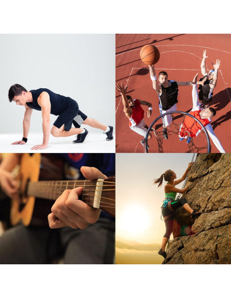 Fortalecedor de Agarre de Mano uxcell 50-60 Lbs Silicona Gris