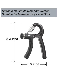 Fortalecedor de Agarre de Mano AYANICA 2 Paquete 5-60kg 2