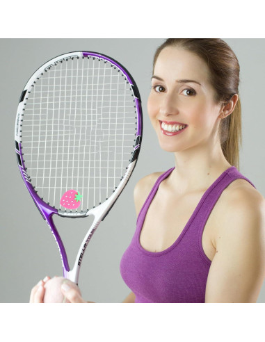 Amortiguador de Choque para Raqueta de Tenis YARNOW Fresa Rosa