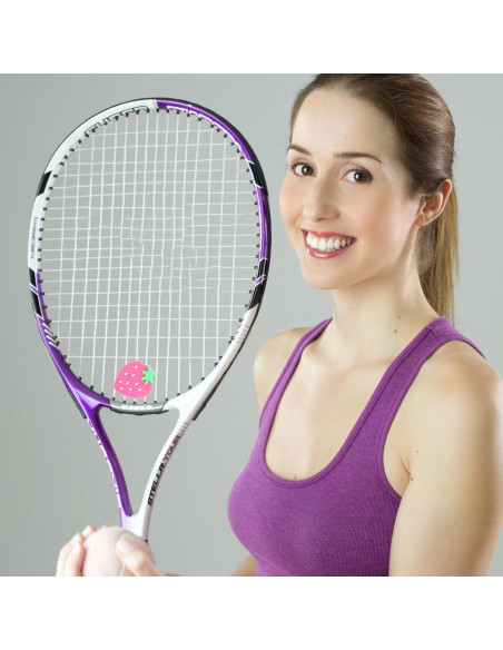 Amortiguador de Choque para Raqueta de Tenis YARNOW Fresa Rosa