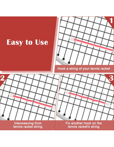 12 Amortiguadores de Raqueta de Tenis Bettoor Silicona