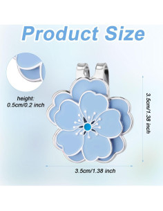 Marcador de Pelota de Golf Magnético Gosknor Azul Clip Gorra 2