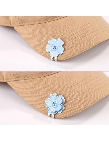 Marcador de Pelota de Golf Magnético Gosknor Azul Clip Gorra