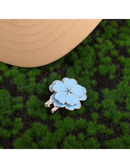 Marcador de Pelota de Golf Magnético Gosknor Azul Clip Gorra
