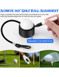 Herramienta de Marcado de Pelotas de Golf Dunkive con 2 Marcadores 2