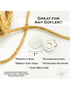 Marcador de Pelota de Golf de Acero Genérico 2.54 cm 2