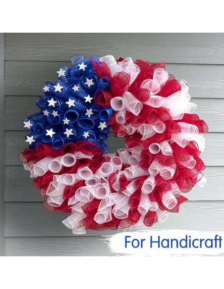 Cinta Decorativa de Malla Roja TONIFUL 10 cm x 6 m 2 Rollos