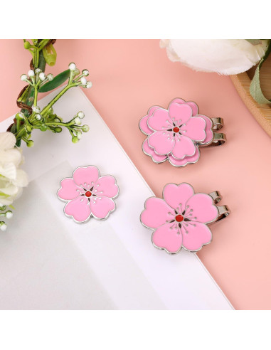 Juego de 2 Clips Magnéticos para Gorra de Golf Gosknor Rosa