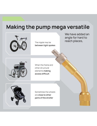 Bomba de Bicicleta de Pie Panaride - Inflador 120 PSI