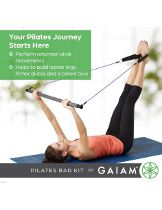 Kit de Barra de Pilates Gaiam - Equipamiento Fitness Compacto 2