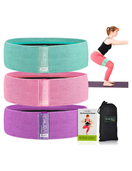 Conjunto de Bandas de Resistencia AURA SPORTS HCB101MULTI3X - 3 Niveles