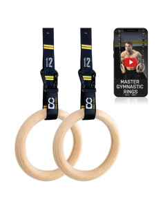 Anillos de Gimnasia Doble Círculo Doble Círculo 3.18 cm Madera