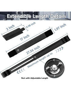 Rodillos para Muebles Majhulla HuaLun Negro Soporta 299 kg 2