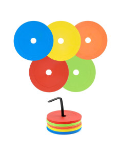 Marcadores de Cono Plano QWORK 25 Piezas 15.24 cm Multicolor