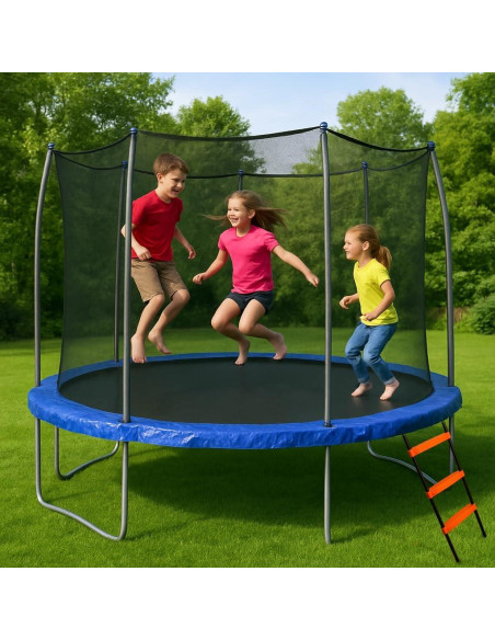 Escalera de Trampolín N1Fit 3 Pasos 101.6cm Antideslizante