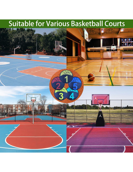 Marcadores de Entrenamiento de Baloncesto Nuburbur 10 Pcs 22.86 cm