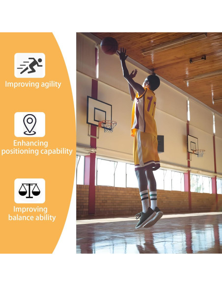 Marcadores de Entrenamiento de Baloncesto Nuburbur 10 Pcs 22.86 cm