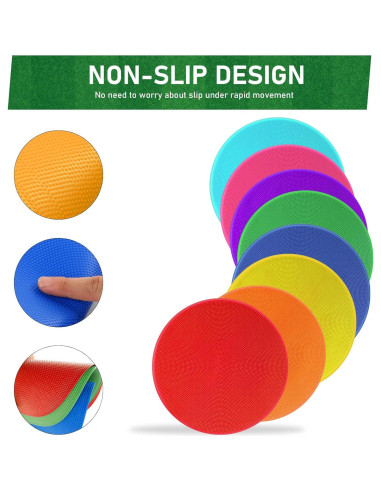 Marcadores de Piso Antideslizantes TuXHui 22.86 cm 16 Puntos Colores