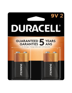 Baterías Alcalinas Duracell Coppertop 9V - Paquete de 2