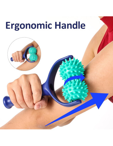 Rodillo de Masaje Espinoso APLZGMG 20x11x5.5cm Alivio Dolor