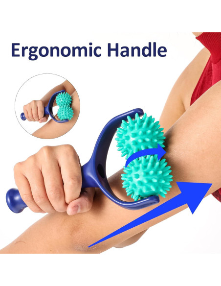 Rodillo de Masaje Espinoso APLZGMG 20x11x5.5cm Alivio Dolor Rodillo de Masaje Espinoso APLZGMG 20x11x5.5cm Alivio Dolor