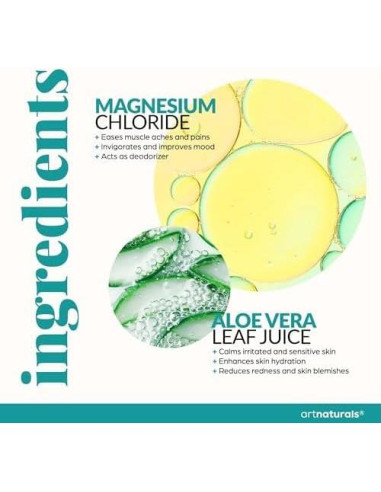 Set de Terapia de Magnesio ArtNaturals 355 ml + 236 ml