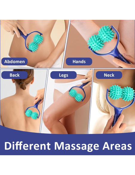 Rodillo de Masaje Espinoso APLZGMG 20x11x5.5cm Alivio Dolor Rodillo de Masaje Espinoso APLZGMG 20x11x5.5cm Alivio Dolor