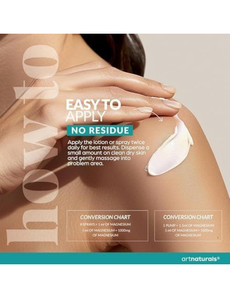 Set de Terapia de Magnesio ArtNaturals 355 ml + 236 ml