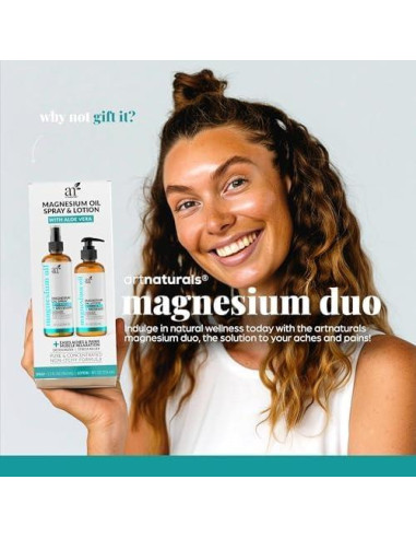 Set de Terapia de Magnesio ArtNaturals 355 ml + 236 ml