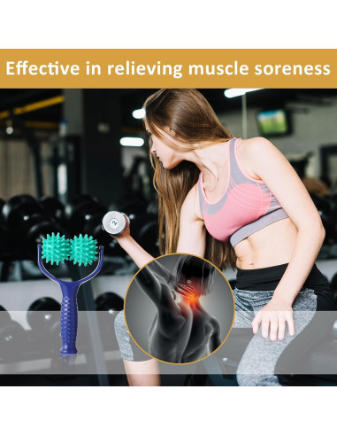 Rodillo de Masaje Espinoso APLZGMG 20x11x5.5cm Alivio Dolor