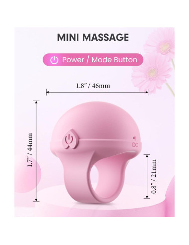 Bola de Masaje Facial Portátil Pinkmini Rosa Claro 10 Modos