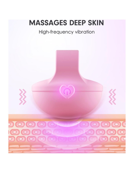 Bola de Masaje Facial Portátil Pinkmini Rosa Claro 10 Modos Bola de Masaje Facial Portátil Pinkmini Rosa Claro 10 Modos