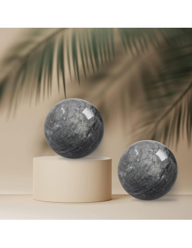 Bolas de Baoding de Mármol Coolrunner 5cm Gris Oscuro