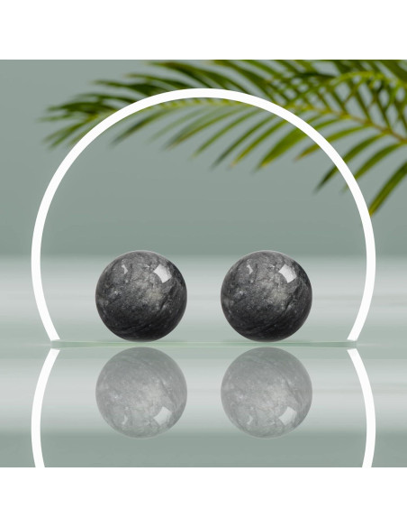 Bolas de Baoding de Mármol Coolrunner 5cm Gris Oscuro
