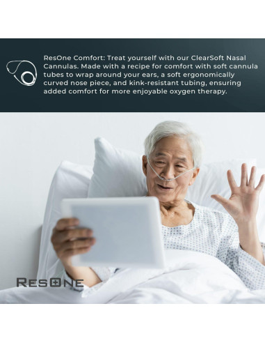 Cannula Nasal Alta Flujo ResOne 14 Pies 5-Pack Suave