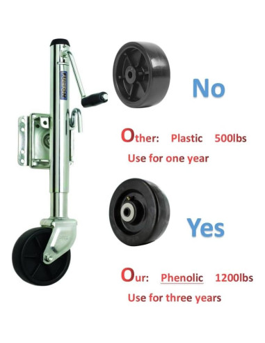 Rueda Fenólica 6" Genérico 1200 kg Rodamiento 1/2"