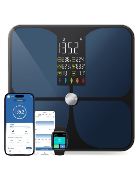 Báscula Digital Lepulse de Grasa Corporal y Peso IMC Bluetooth