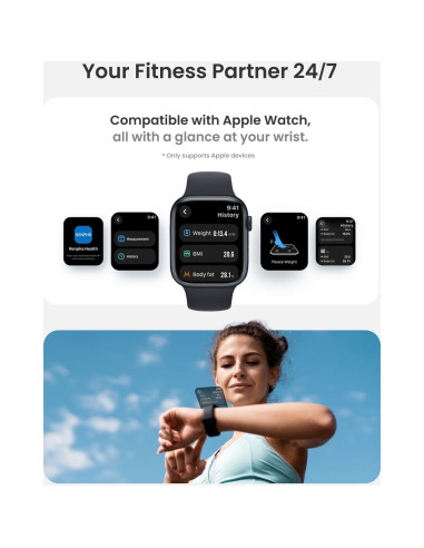 Escala Inteligente RENPHO Elis 2X - Bluetooth, 13 Métricas