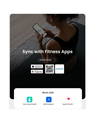 Escala Inteligente RENPHO Elis 2X - Bluetooth, 13 Métricas