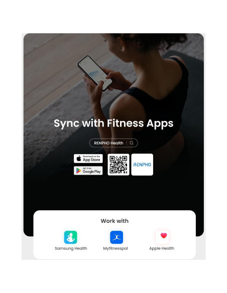 Escala Inteligente RENPHO Elis 2X - Bluetooth, 13 Métricas