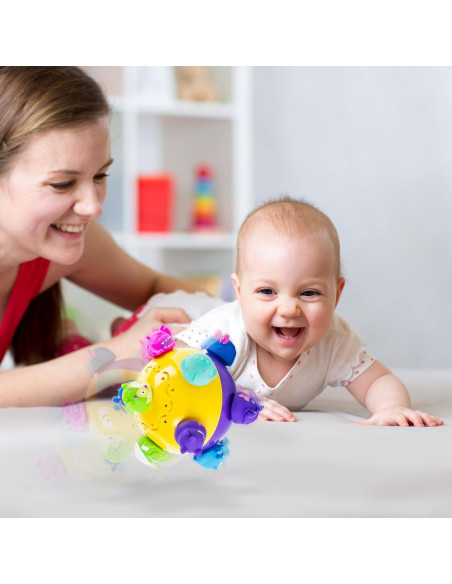 Pelota Risa Motorizada Spin Master - Desarrollo Sensorial 18cm