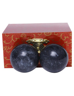 Bolas de Ejercicio Chinas Baoding Brabud 3.6cm Mármol Gris
